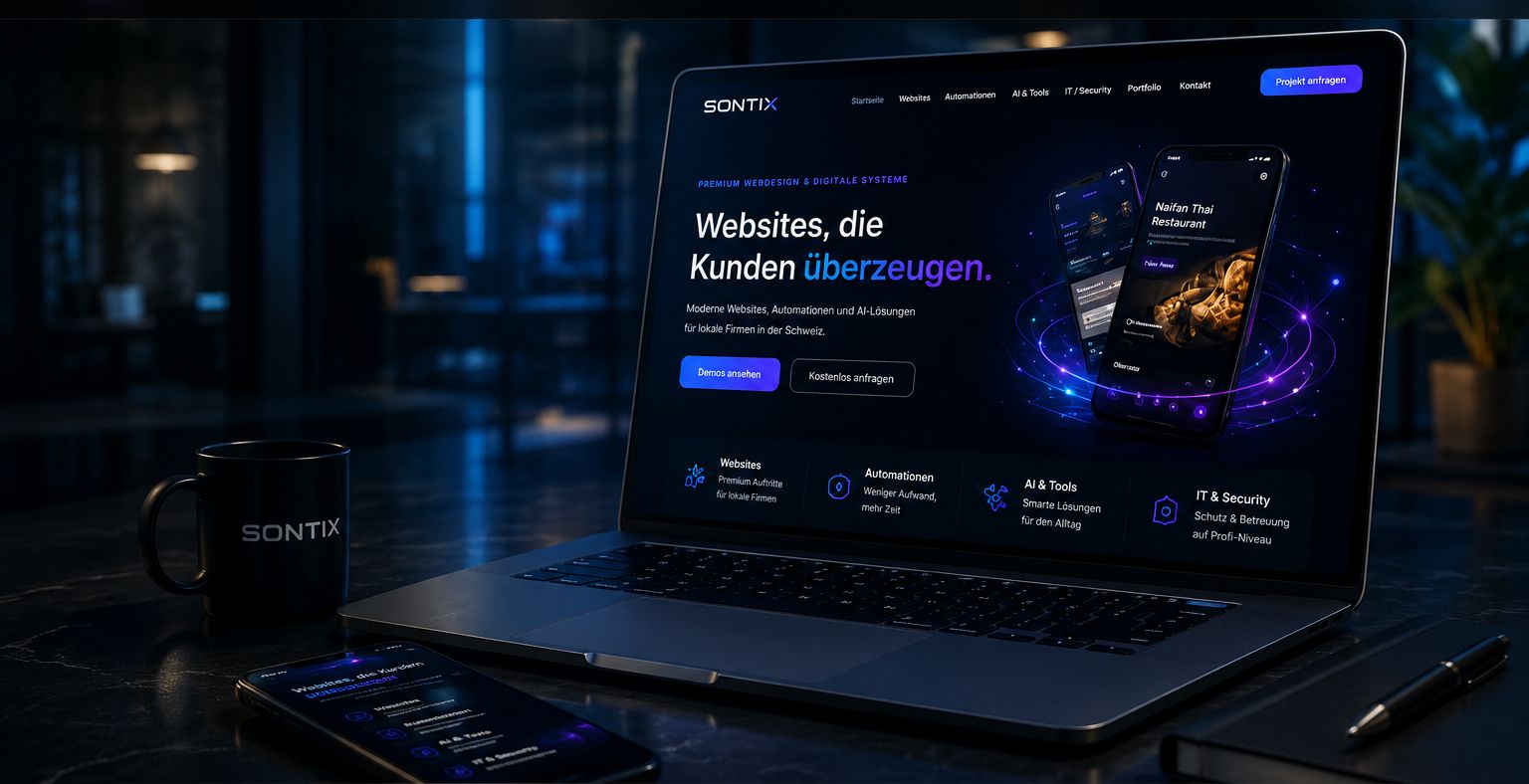 Sontix cinematic website v6